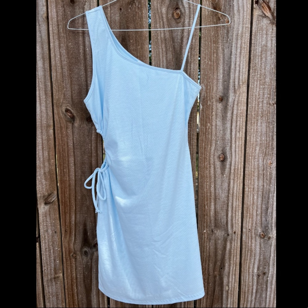 Light Blue Fitted Dress